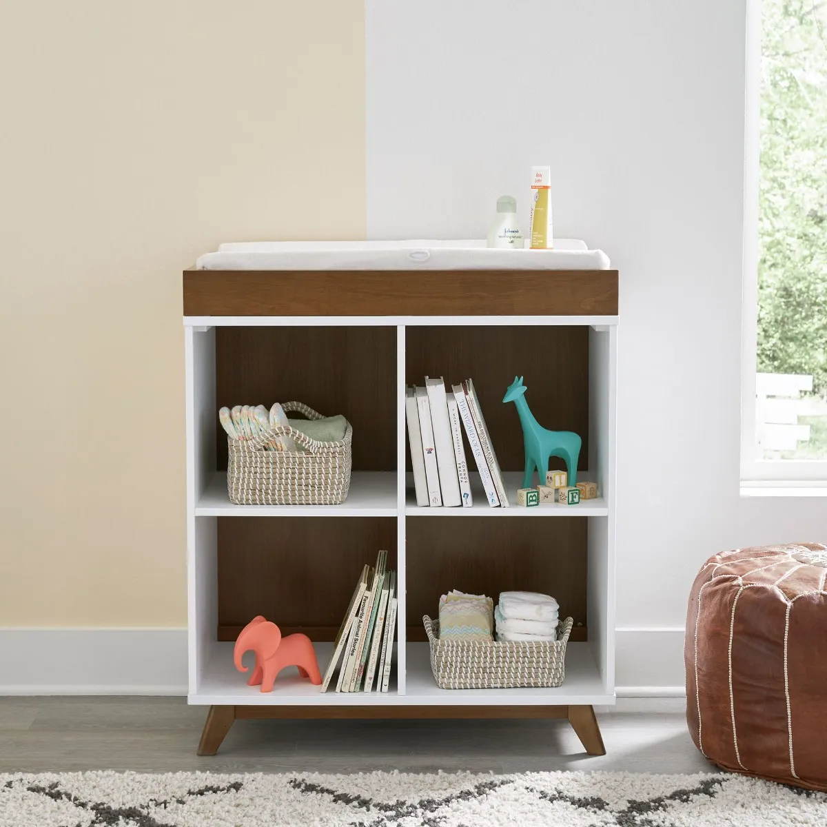 DaVinci Table à Langer Otto - Blanc  Noyer