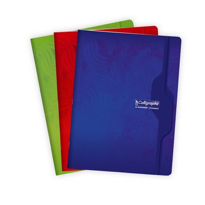 Calligraphe 7000 - Cahier 24 x 32 cm - 96 pages - grands carreaux (Seyes) - disponible dans différentes couleurs