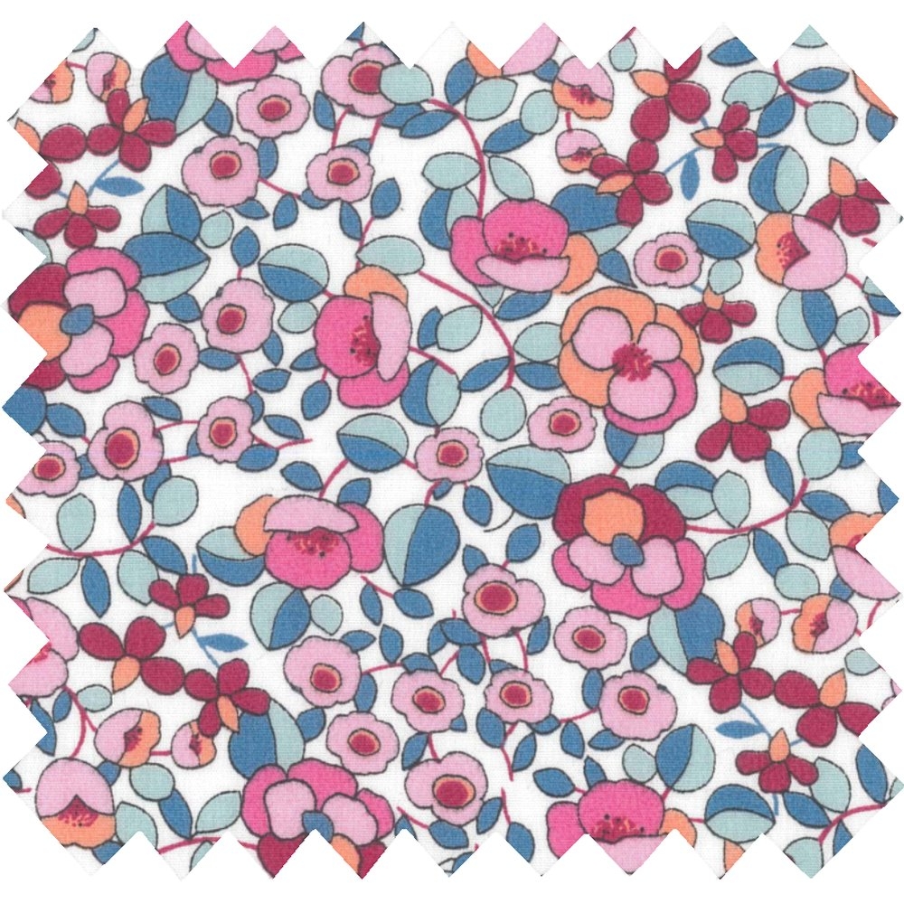 Coupon Tissu 1 M Boutons Rose