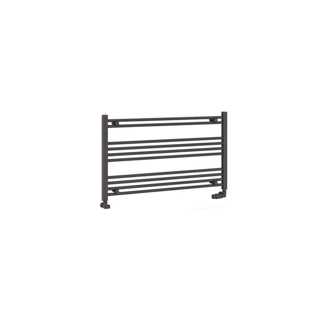 Eastbrook Wendover handdoekradiator 100x60cm 510W antraciet mat