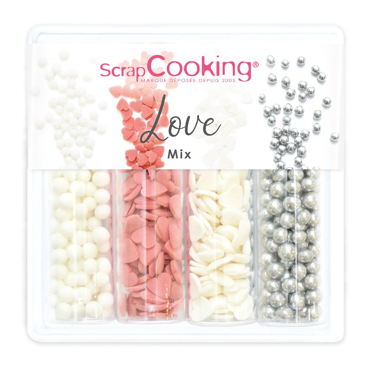 Mix de décors sucrés - amour Scrapcooking