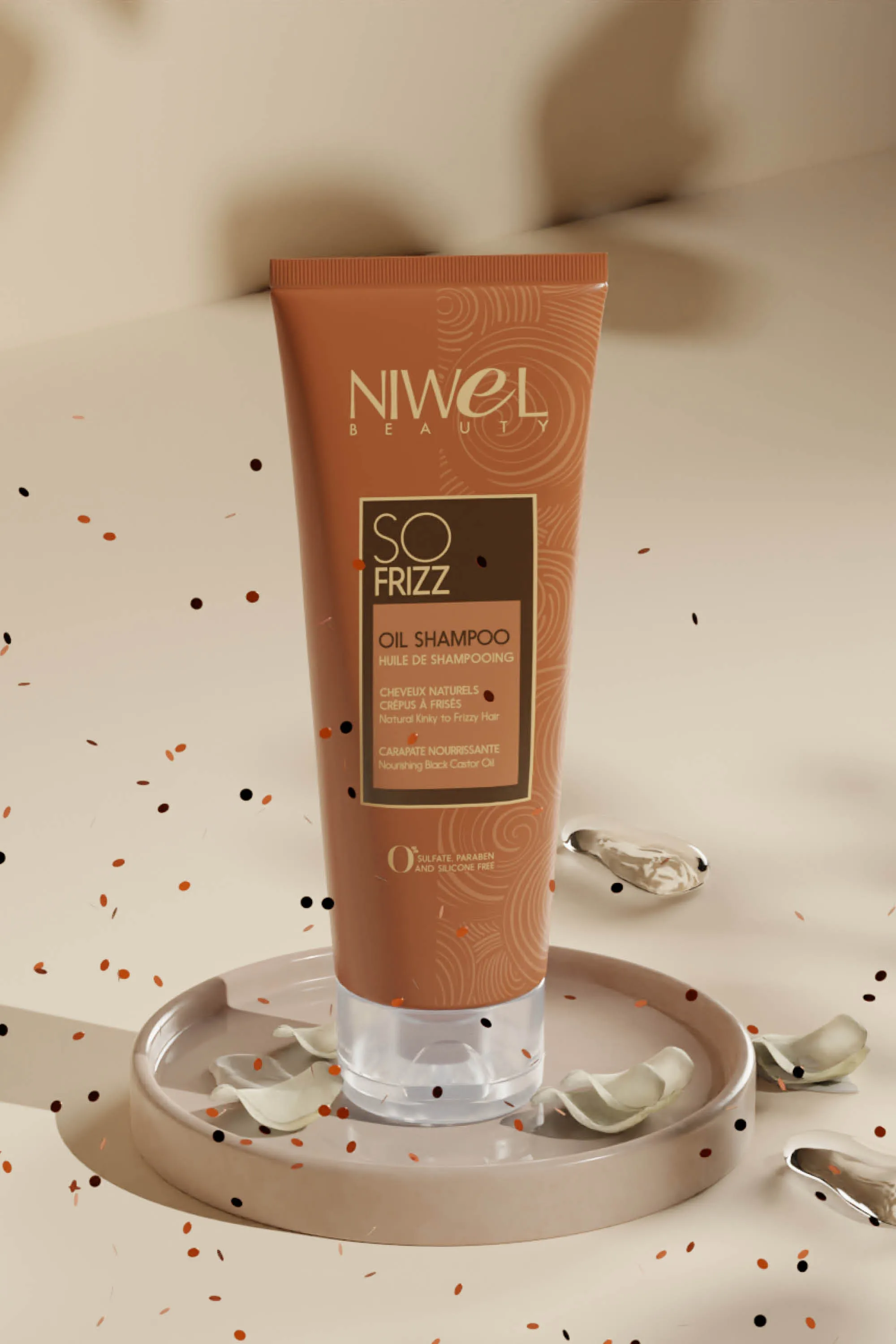 Niwel Beauty Shampoing nourrissant pour cheveux crépus et frisés-250 ml