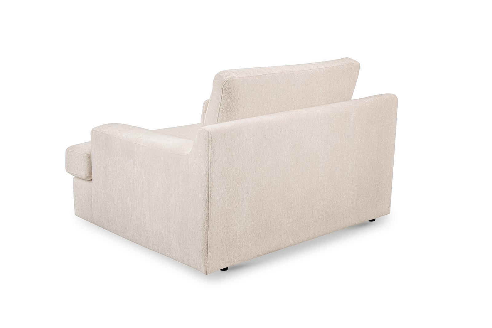 Roma XL hvilestol Tekstil Raven 24 Light Beige med sorte ben