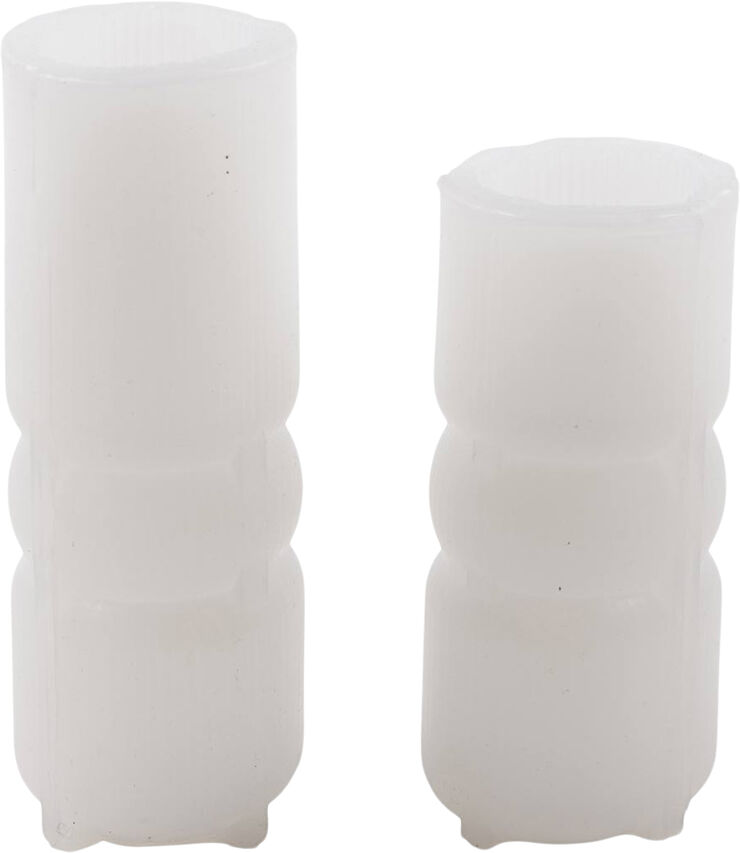 Creativ Company Silikoneform, Rillet cylinder med bue, H: 11 14 cm, diam. 4