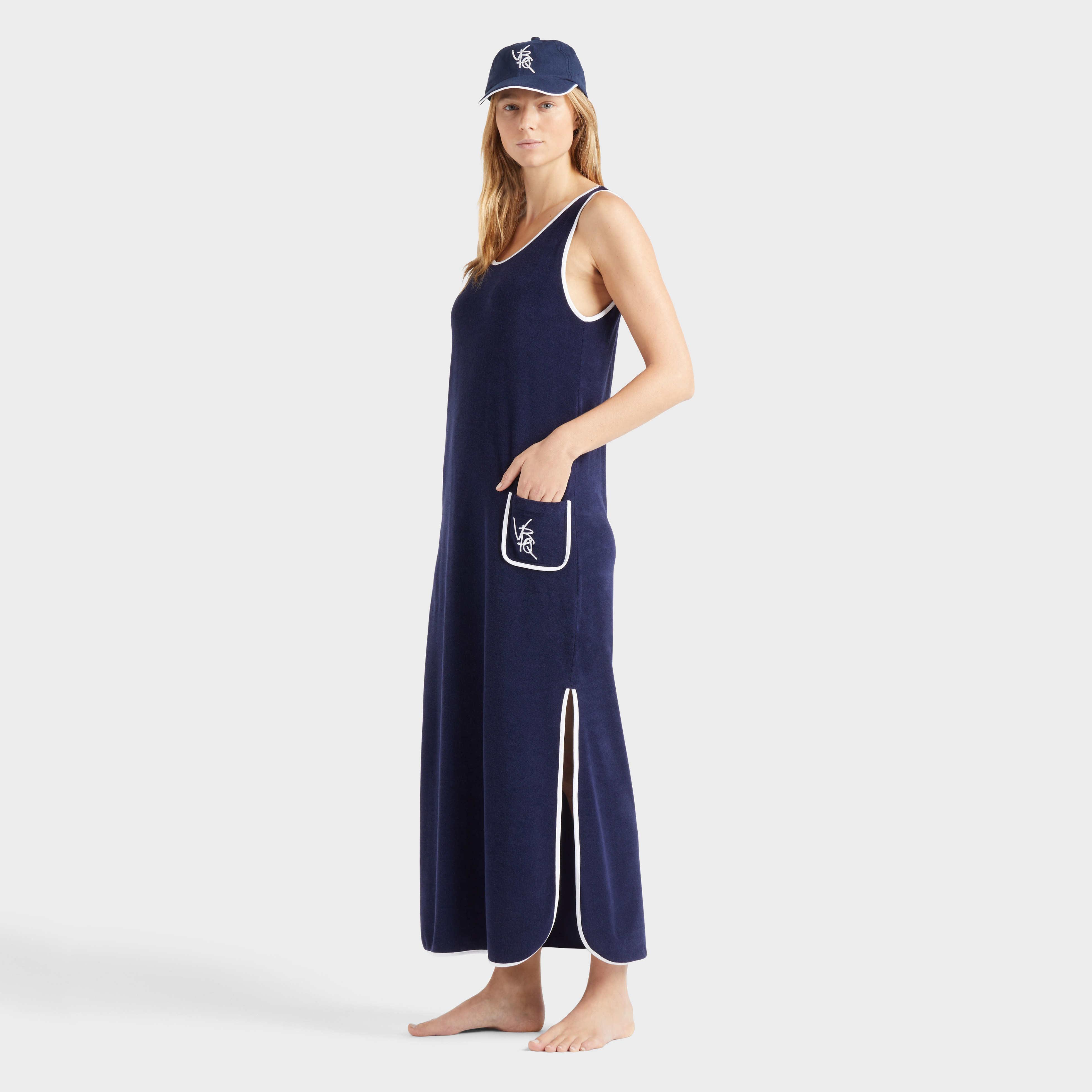 Robe en éponge femme VBQ Line