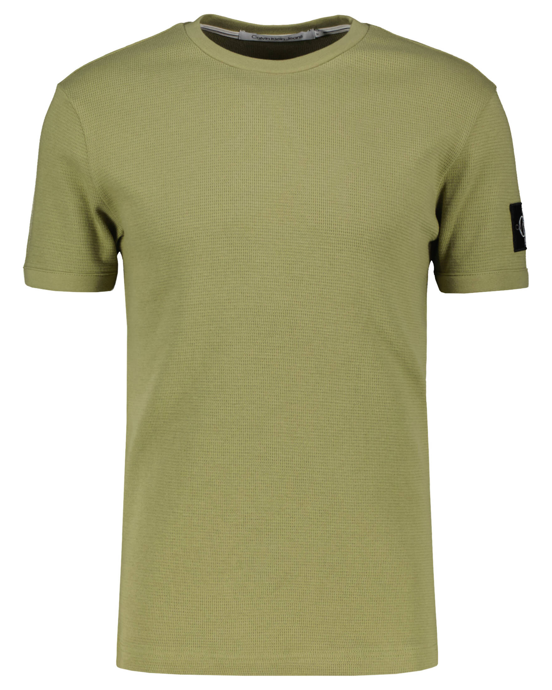 CALVIN KLEIN JEANS| Herren T-Shirt MONOGRAM BADGE WAFFLE