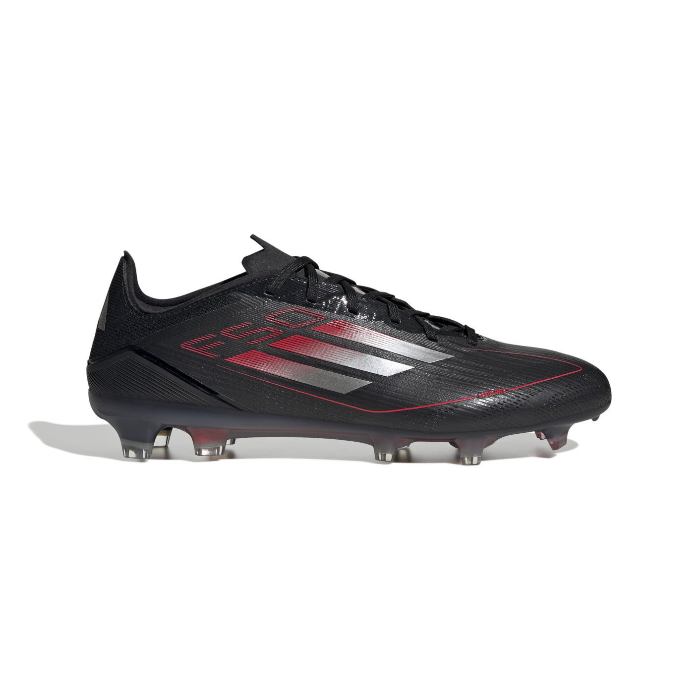 Adidas F50 Pro Gras Voetbalschoenen (FG) Zwart Rood Zilver