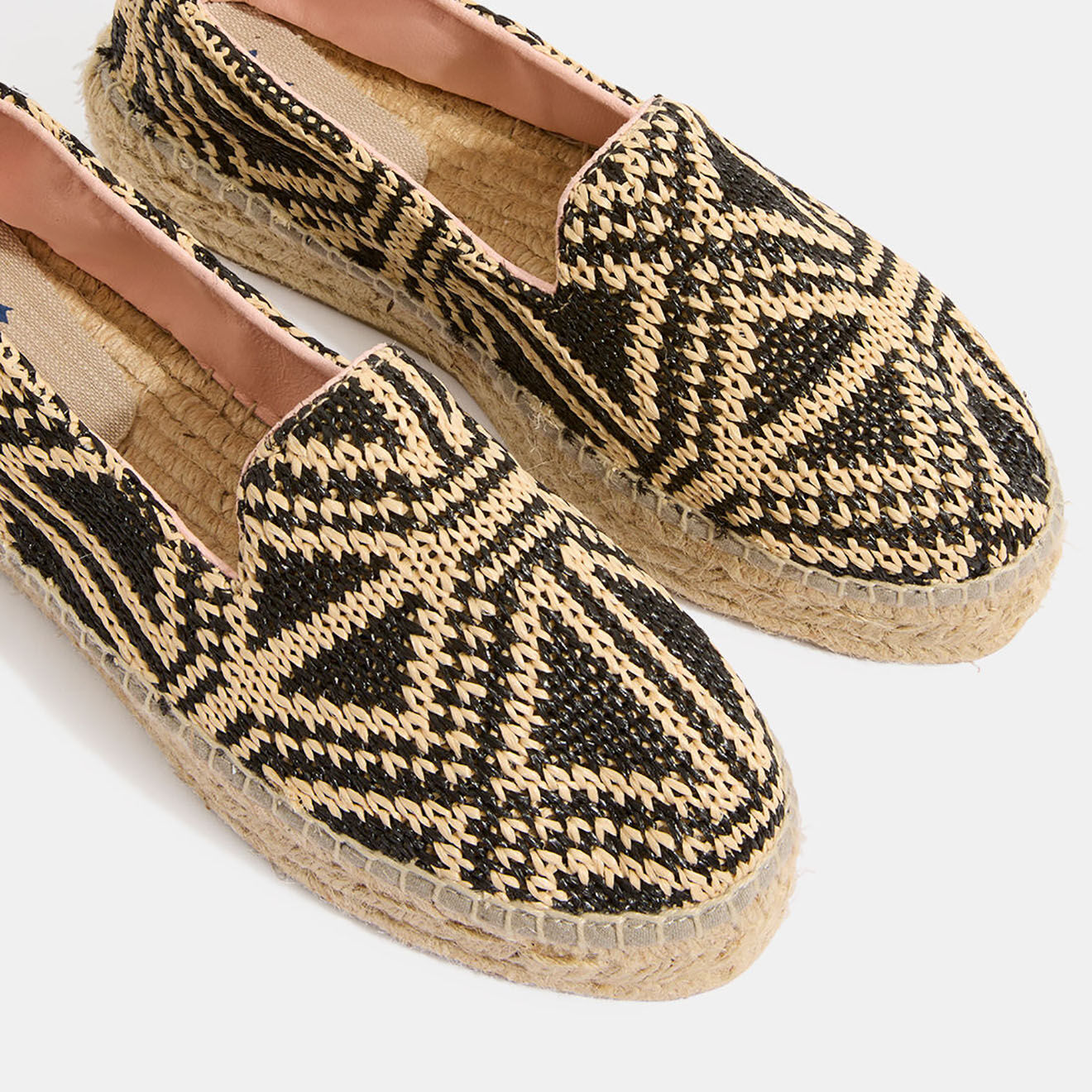 Manebi Espadrilles Double Sole beige/noir