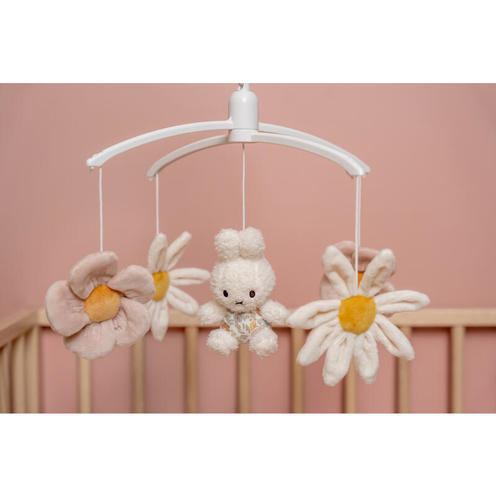 Mobile Musical Miffy Vintage Flowers - LITTLE DUTCH