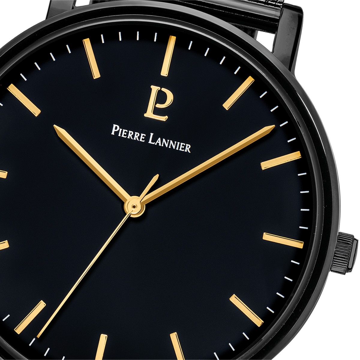 Montre PIERRE LANNIER essential homme bracelet acier noir
