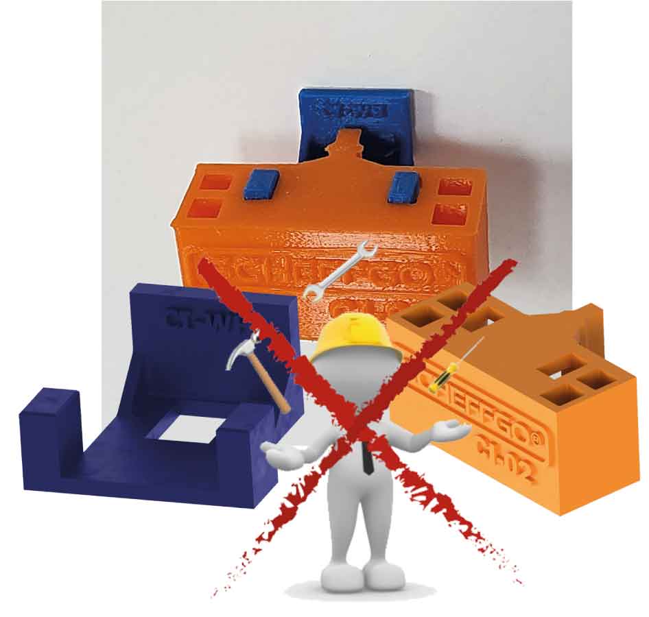 ScheffGO® CI-02WH Deurstopper met Wandhouder