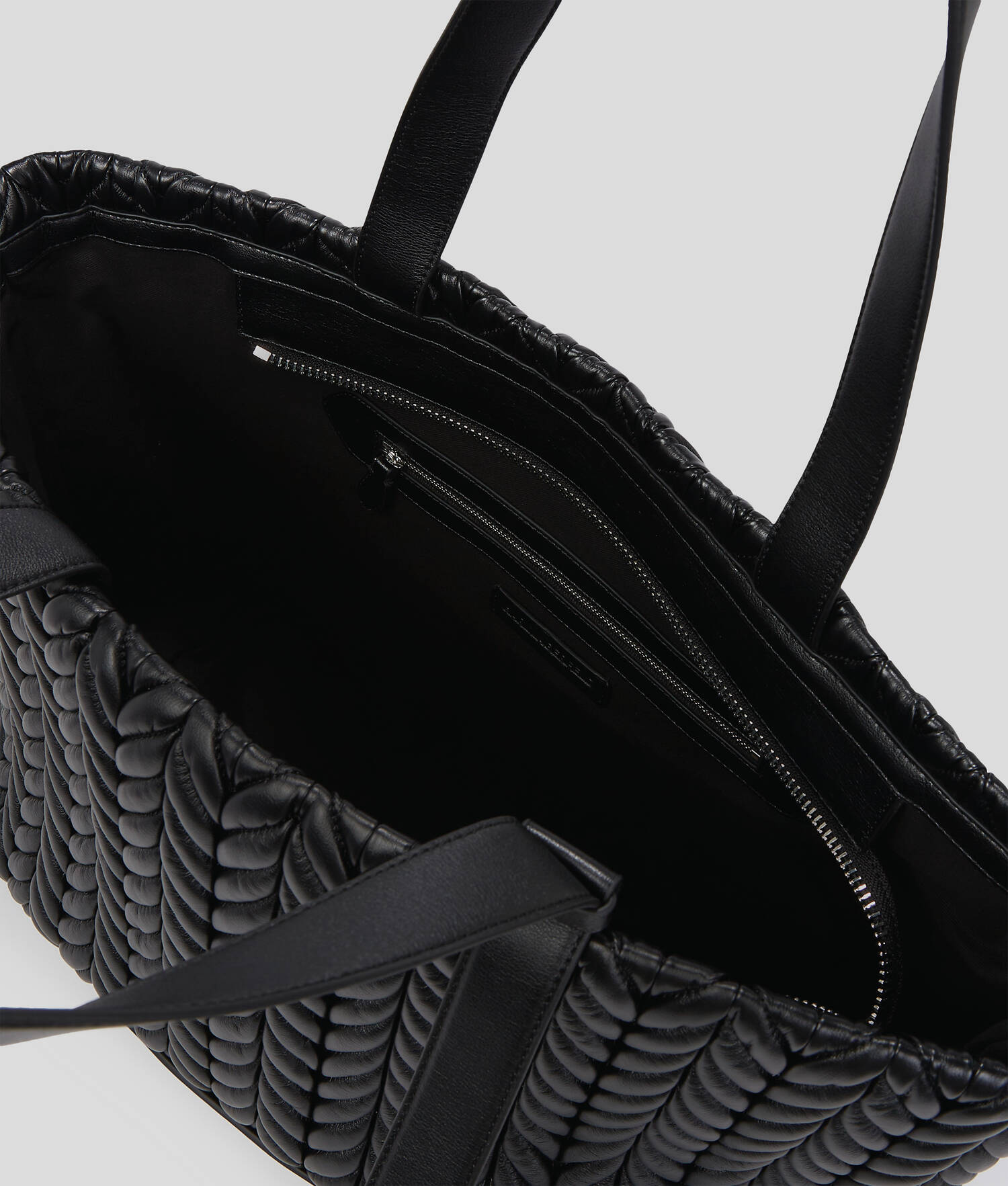 GRAND SAC CABAS K/WEAVE - Noir-Nickel