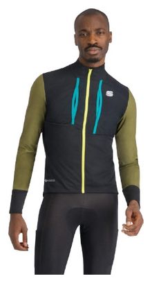 Veste Manches Longues Homme Sportful Supergiara Noir/Vert/Bleu