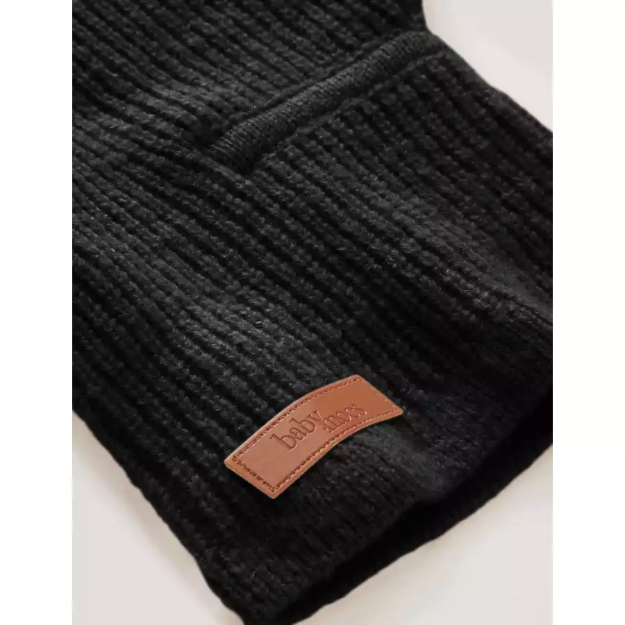 BabyMocs Mütze Vegan schwarz