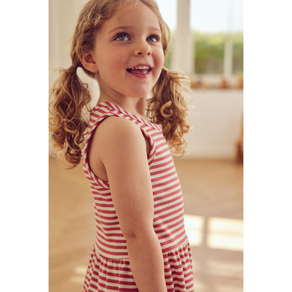 Køb Müsli Mineral Red/ Tofu Rib Stripe Peplum Top