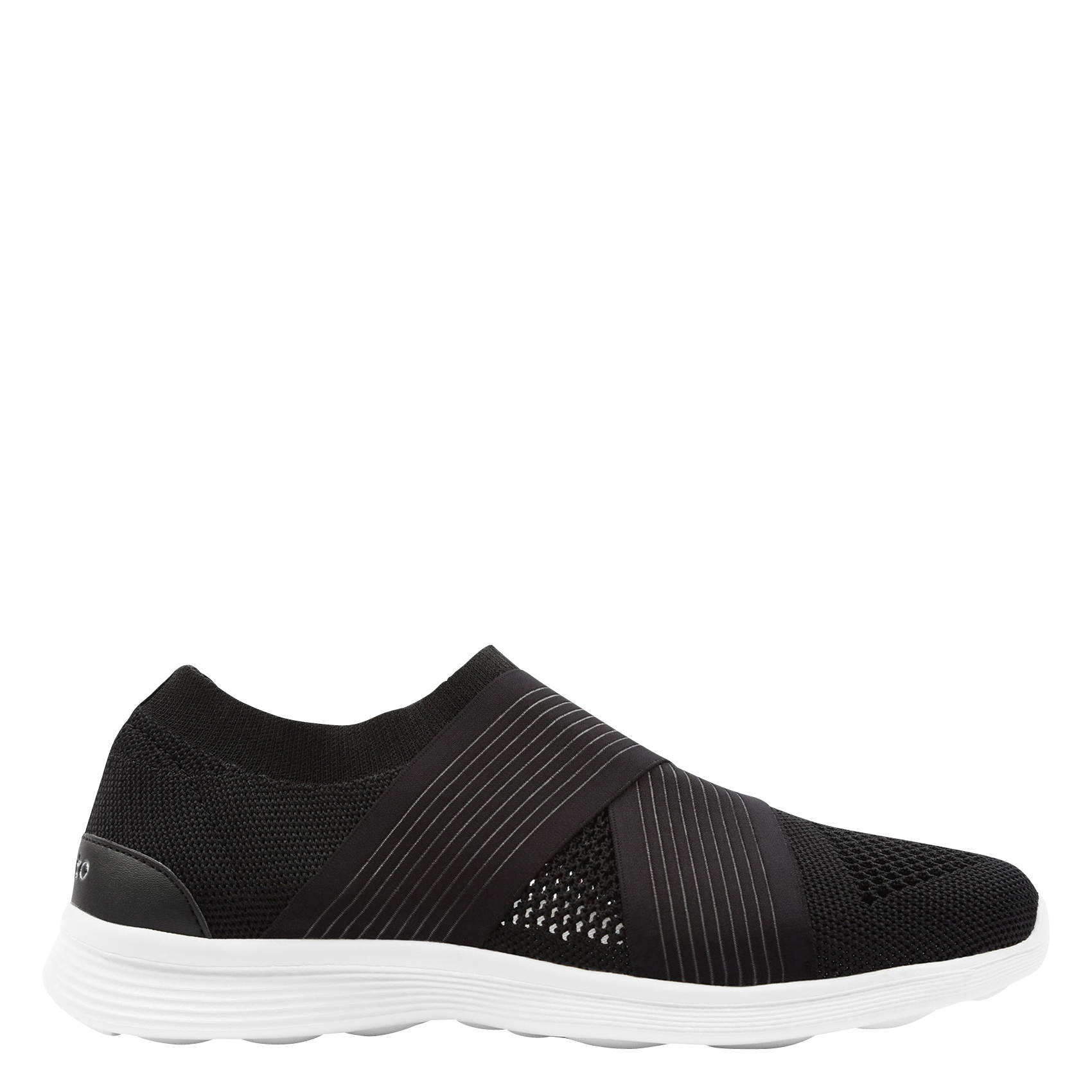 DANCE - Baskets basses slip-on en maille tricotée recyclée | Noir