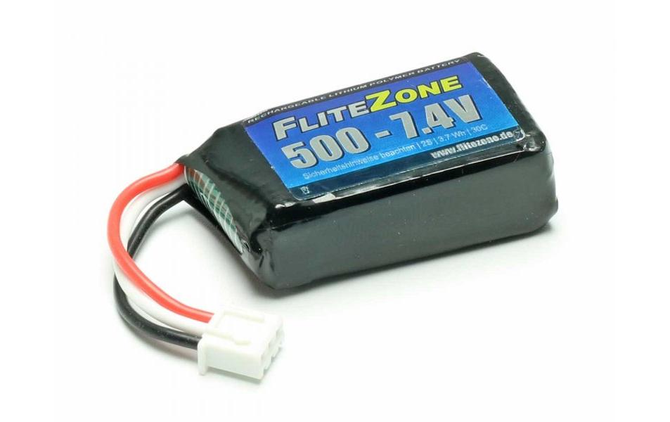 RC-Akku LiPo 500 mAh 7.4 V 30C 120xErsatzakku zu Flitezone 120x Heli