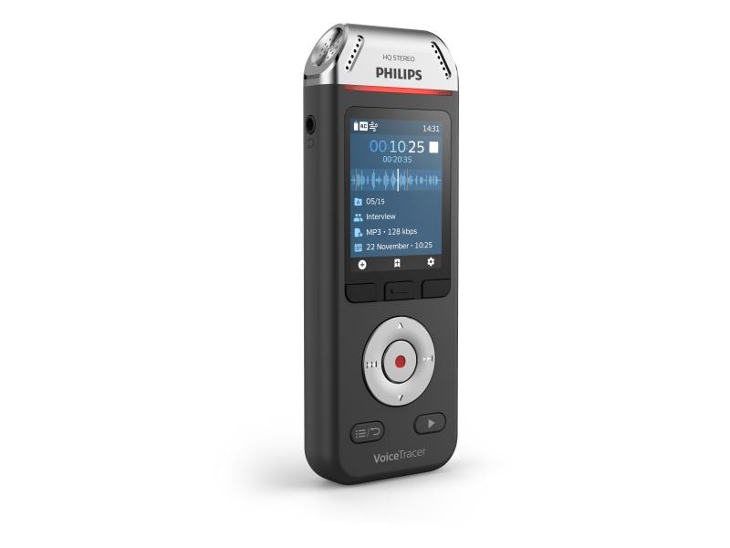 Philips Diktiergerät Digital Voice Tracer DVT2110 Diktiergerät für hochwertige Aufnahmen