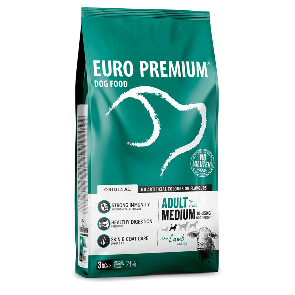 Euro-Premium Adult Medium Lam - Rijst3 kg