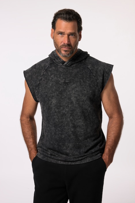 JAY-PI Sweatshirt, Fitness, Bauchfit, Kapuze, ärmellos, bis 7 XL