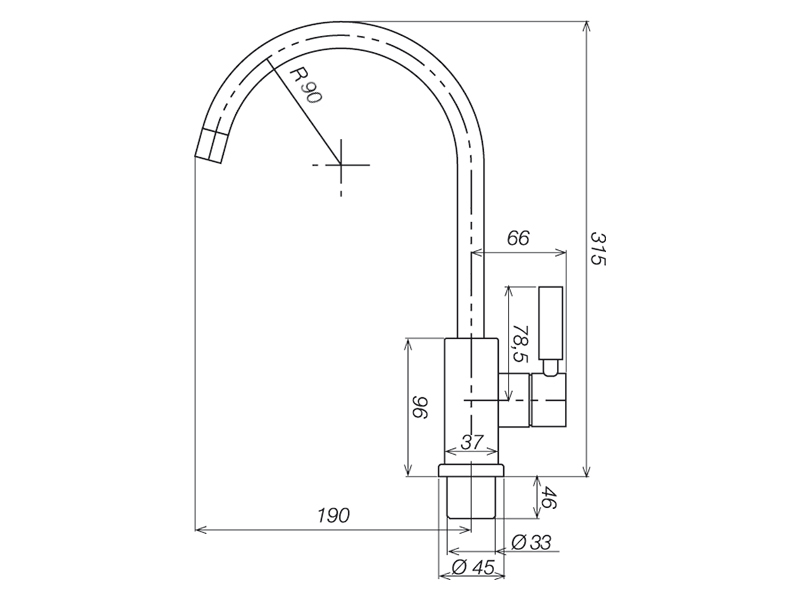 Reich EHM Keramik Trend S mengkraan - radius 90 mm