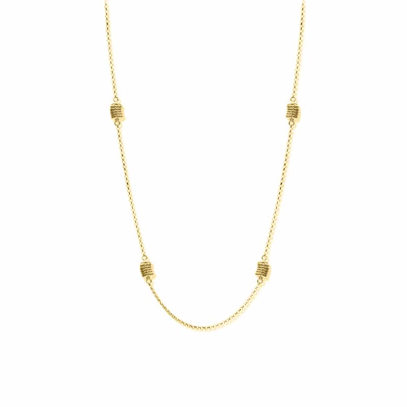 Collier Sautoir Argent Doré Diamanté Claudia