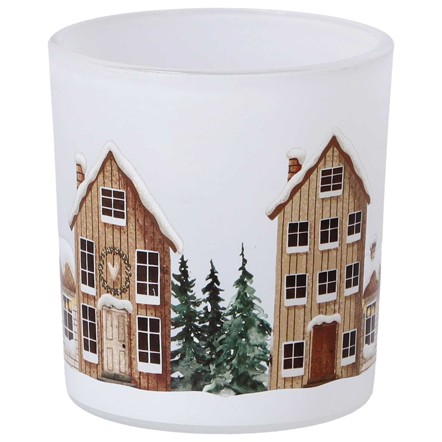 novooo Dekoglas Winterhaus