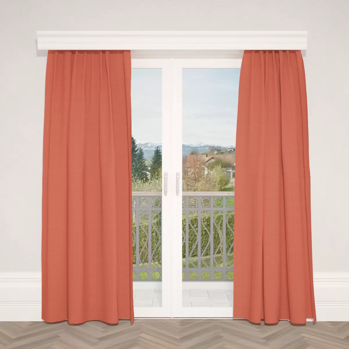 Verdunkelungsvorhang Nature CS Orange
