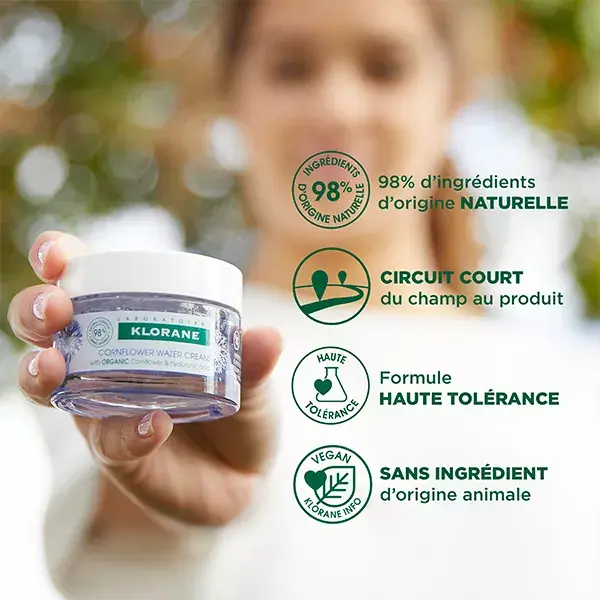 Creme de água de centáurea Klorane 50ml
