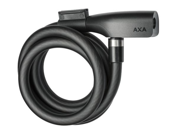 Axa Resolute 12 Spirallås m. Holder, 180 cm