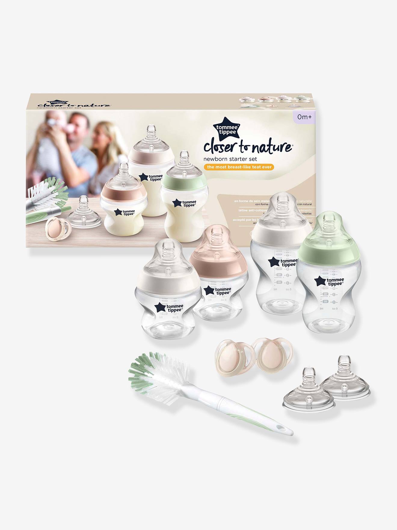 Kit inicial para recém-nascido unissex TOMMEE TIPPEE Closer to Nature (sem cor)