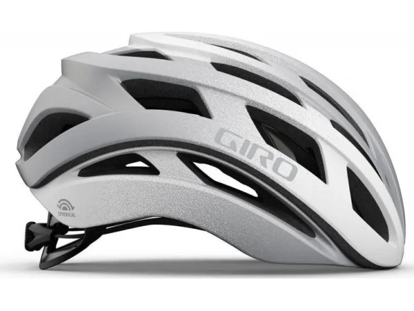 Giro landevejshjelm GIRO HELIOS SPHERICAL MIPS mat hvid sølv fade størrelse L (59-63 cm) (NY)