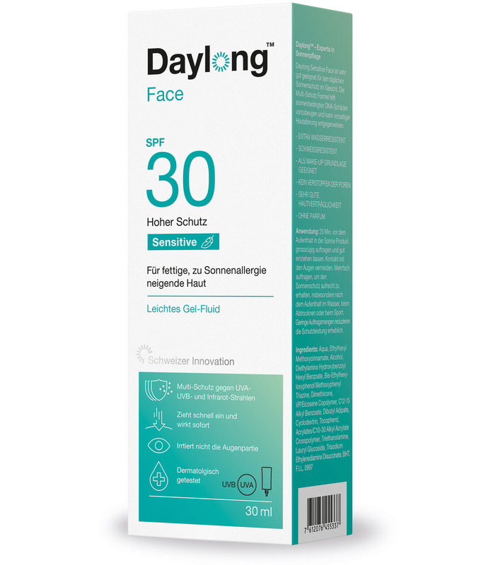 DAYLONG Sensitive Face Gel-Fluid SPF 30 30 ml