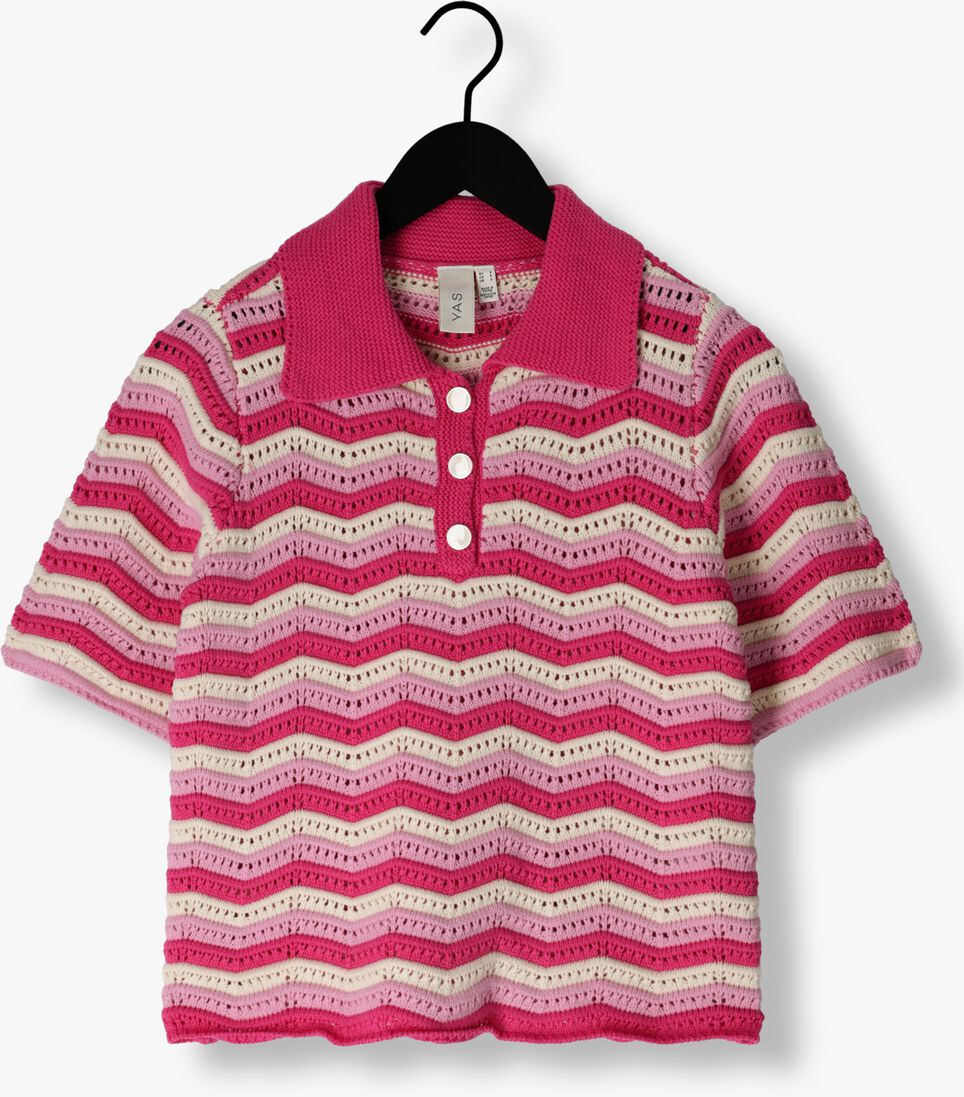 Y.A.S. roze y.a.s. top yasfuro ss knit top