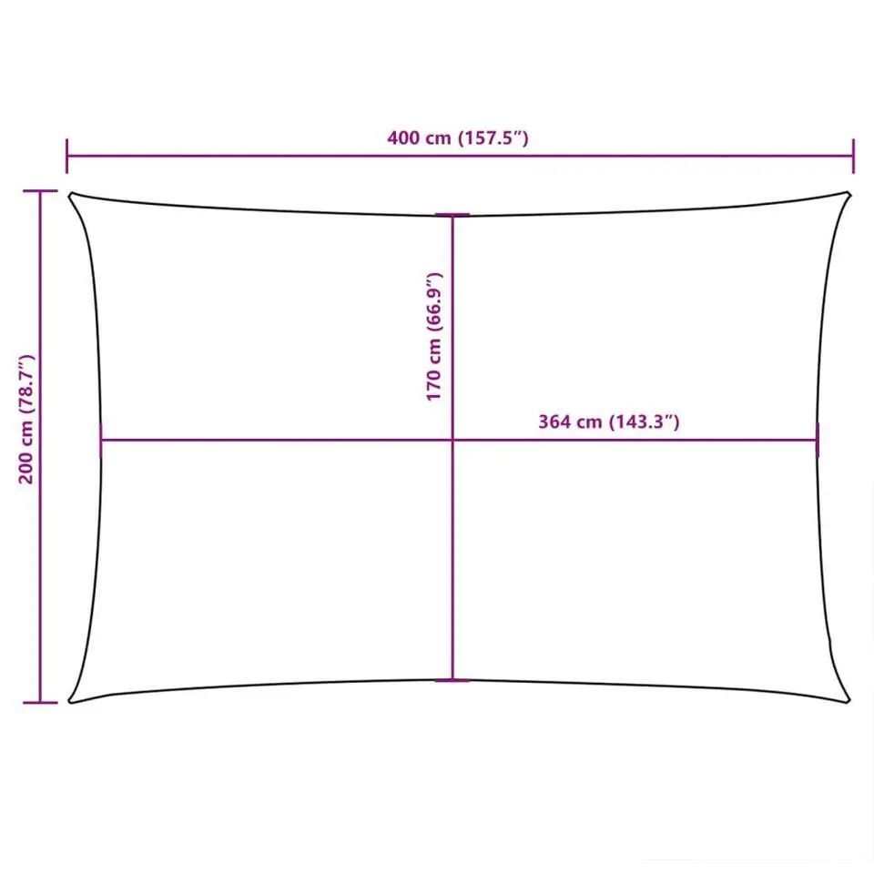 vidaXL - Zonnezeil - Wit - 2 x 4 m