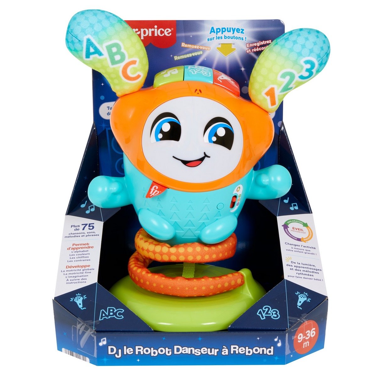 Fisher Price DJ robot danseur à rebond