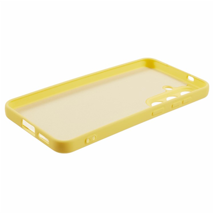 Samsung Galaxy S25 Gummi Case Hülle mit Kameraschutz - Gelb (Matt)
