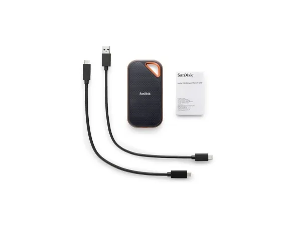 SanDisk Extreme PRO Portable - SSD - krypteret - 2 TB - ekstern (bærbar) - USB 3.2 Gen 2x2 - 256-bit AES - for Intel Next Unit of Computing 13 Pro Kit - NUC13ANHi5