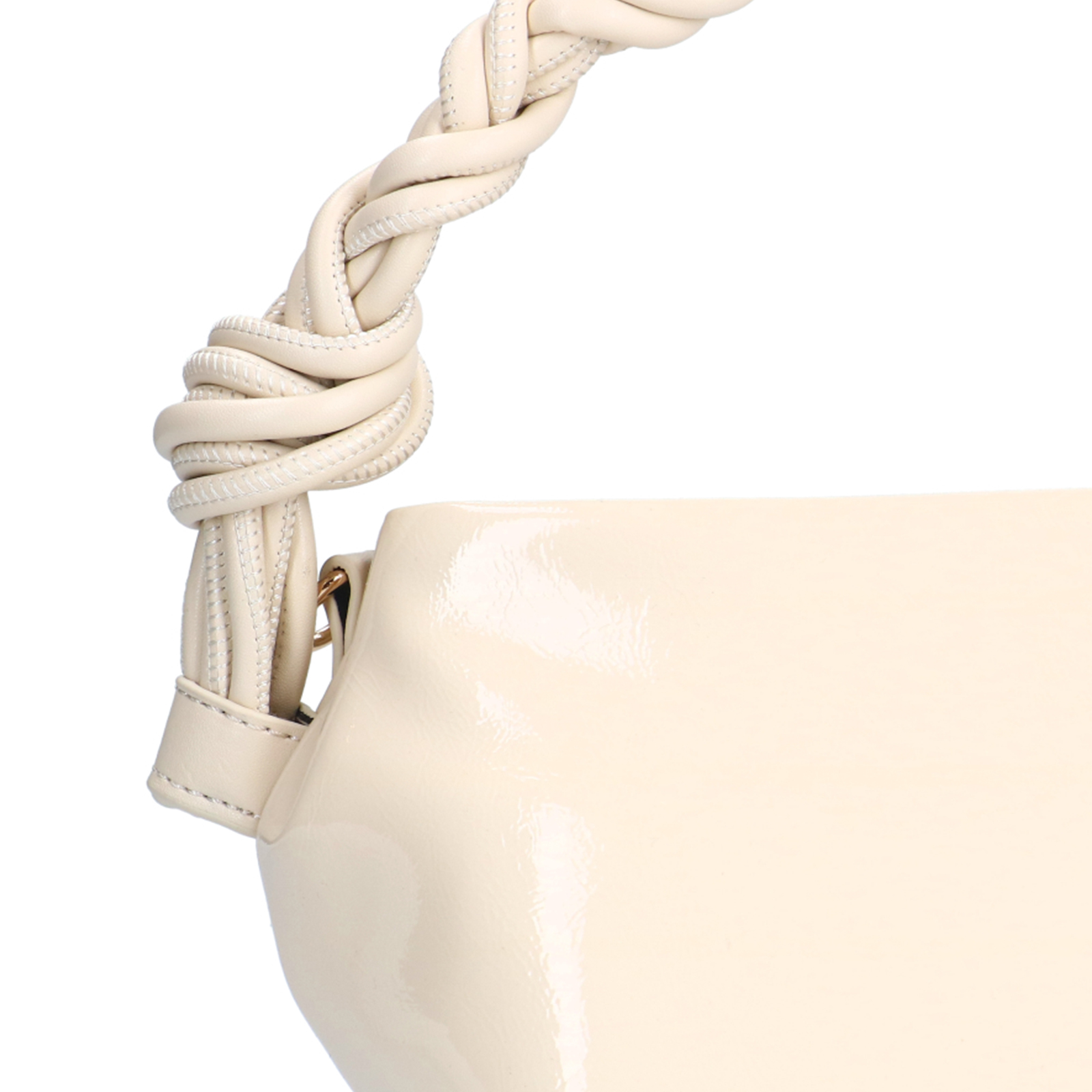 Off white lak handtas