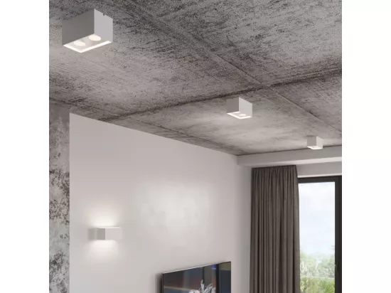 Sollux QUAD MAXI Applique murale encastrable à 2 lumières blanc