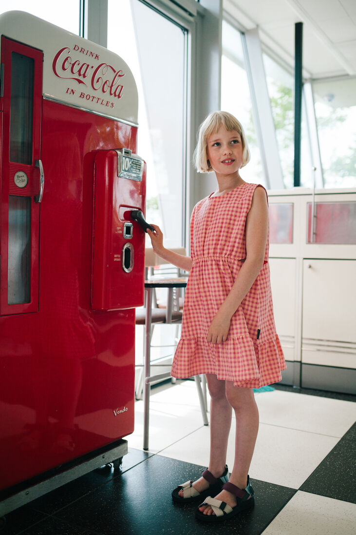 DAILY BRAT roze daily brat mini jurk lacy dress