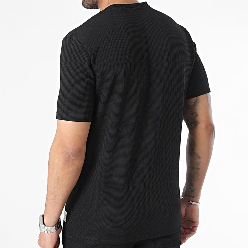 Ensemble Tee Shirt Et Short Jogging Noir