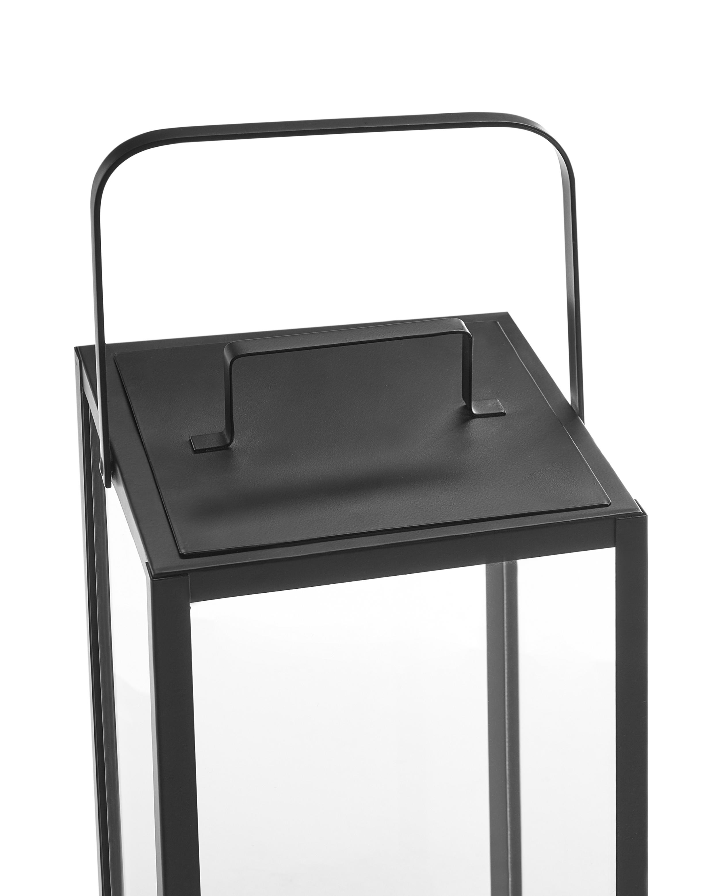 Lantaarn LEPAR Metaal 53 cm Zwart