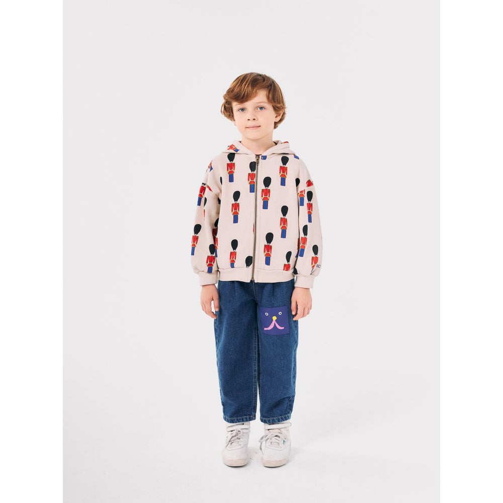Køb Bobo Choses Light Brown Little Tin Soldiers All Over Zipped Hoodie