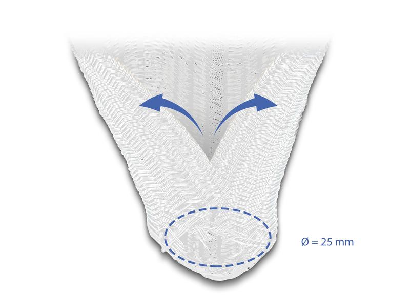 Delock Geflechtschlauch Selbstschliessend 5 m x 25 mm Weiss Delock Geflechtschlauch selbstschliessend 5 m x 25 mm weiss