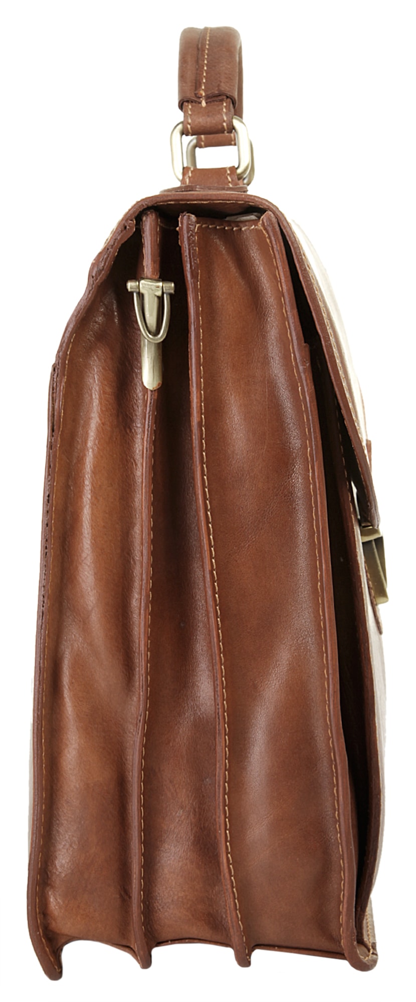 Piké Aktentasche echt Leder, Made in Italy