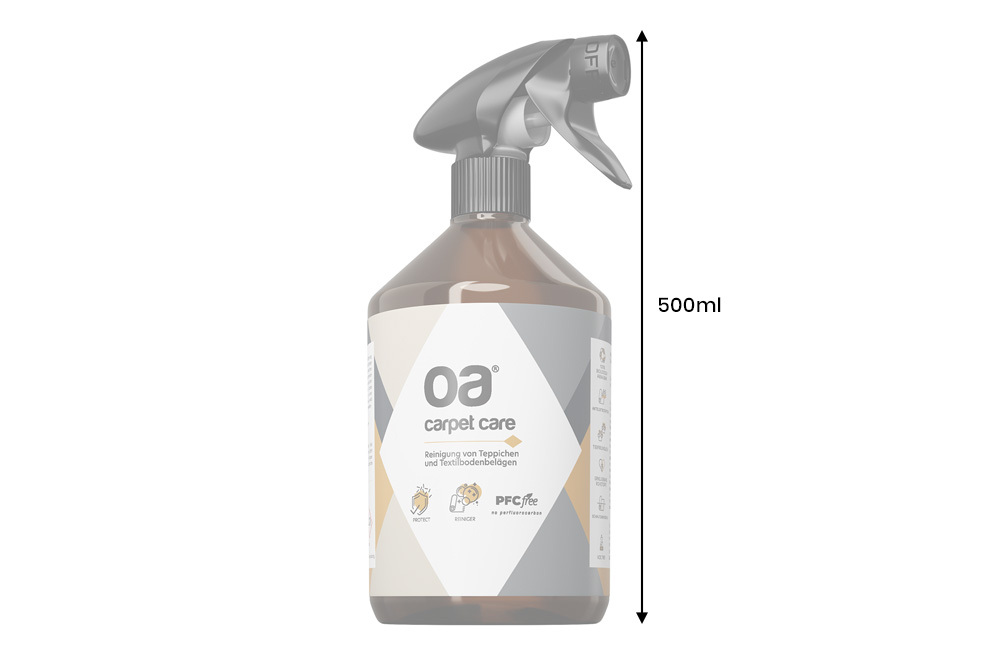 Teppichreiniger OA CARPET CARE 500ml PFC und VOC frei Tiefenreiniger für Textilboden