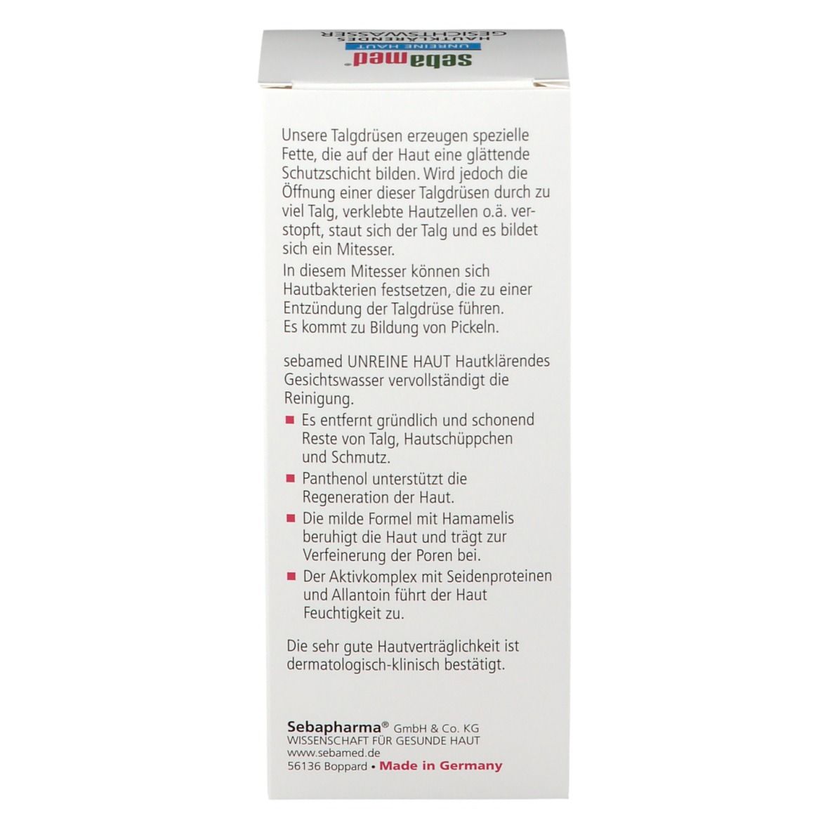 sebamed® Unreine Haut Hautklärendes Gesichtswasser