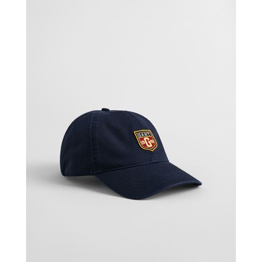 GANT Badge Washed Cap, Evening Blue