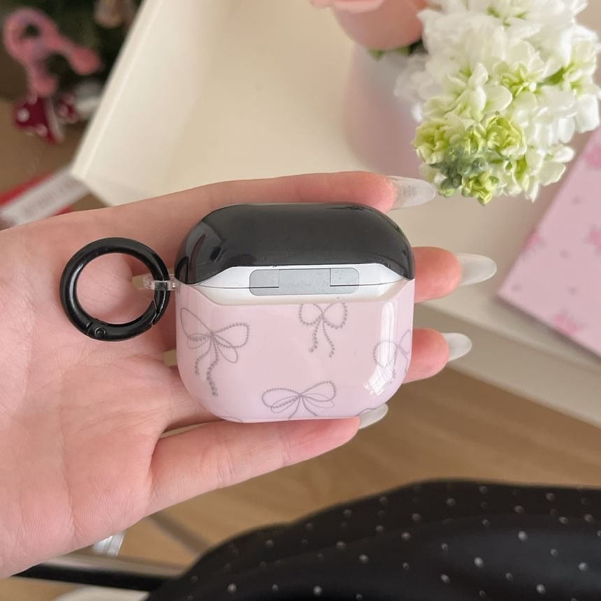 Elliure - Bow Apple AirPods / Pro oordopjeshoesje / bandje / set